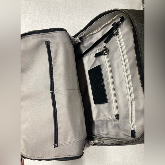 TUMI Hudson Varek Laptop Backpack Grey Black Canvas 14” Bag‎ main image 5